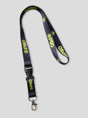 Neon Black Lanyard