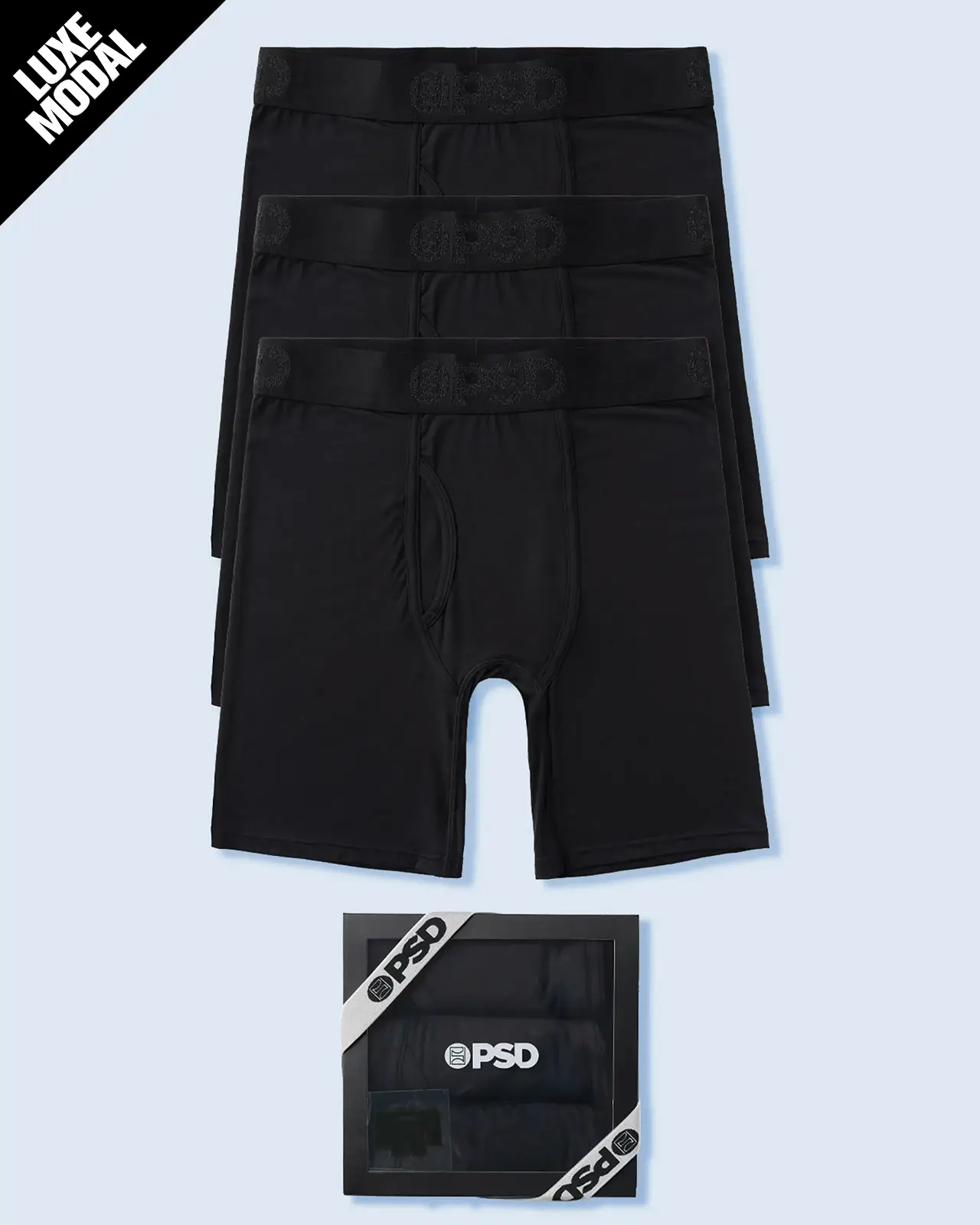 Luxe Modal 3 Pack - Black